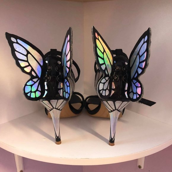 Black butterfly heels - Picture 3 of 5